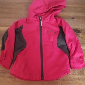 Columbia pink and gray windbreaker size 2t